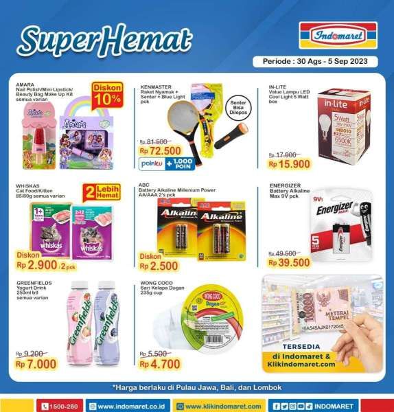 Katalog Promo Indomaret Super Hemat 30 Agustus-5 September 2023