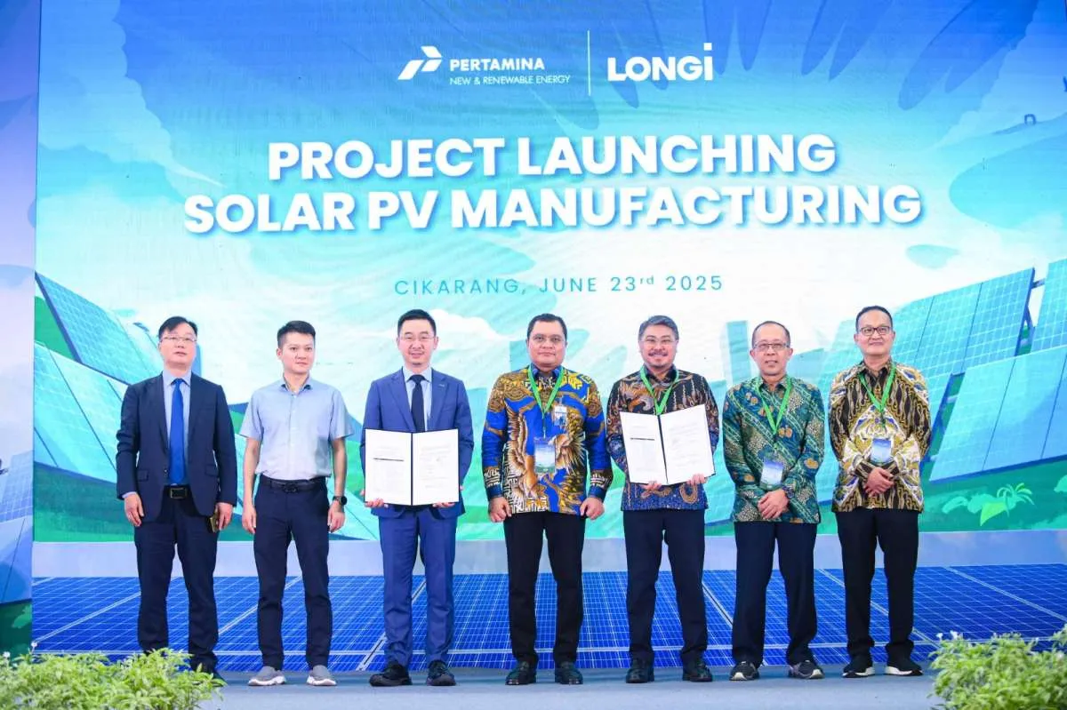 Revolusi Listrik dari LONGi, Pertamina NRE Bangun Pabrik Panel Surya di Cikarang