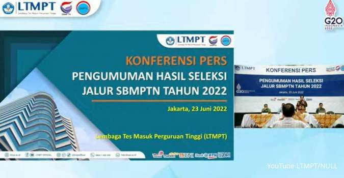 link pengumuman SBMPTN 2022