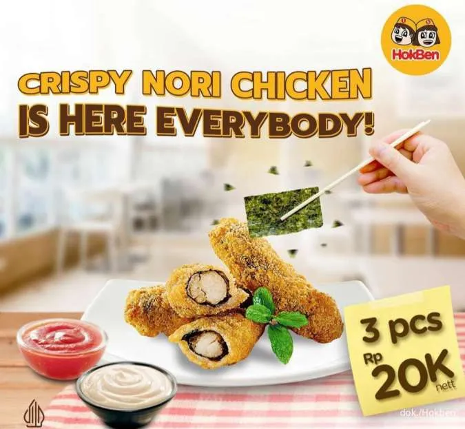 Menu Baru Hokben Crispy Nori Chicken