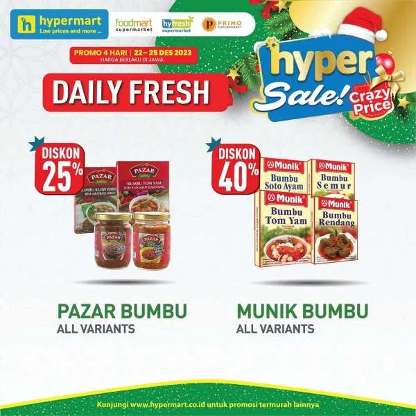 Promo JSM Hypermart Hyper Diskon Weekend Periode 22-25 Desember 2023