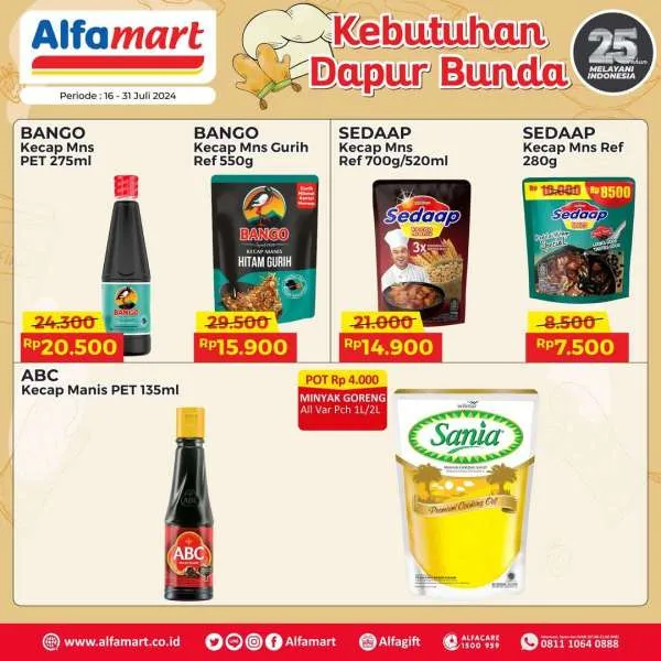 Promo Alfamart Kebutuhan Dapur Periode 16-31 Juli 2024