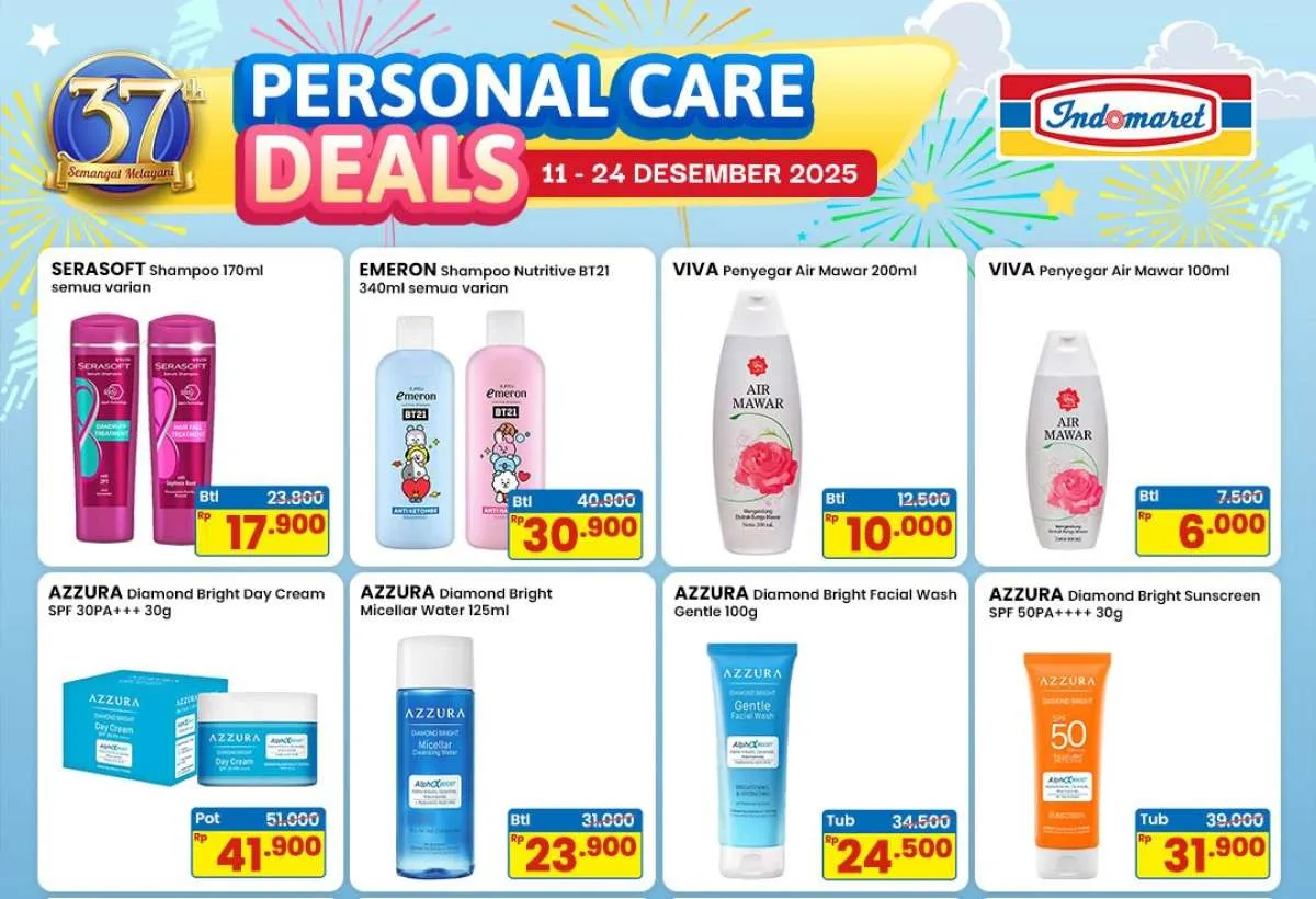Promo Indomaret Personal Care Deals 11-24 Desember 2025, Ada Potongan Rp 20.000