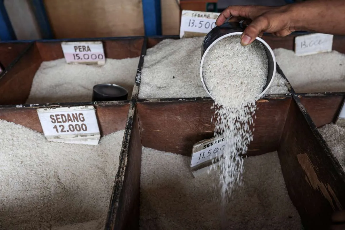 Beras Premium di Ritel Modern Terbatas, Bapanas: Stok di Pasar Tradisional Banyak