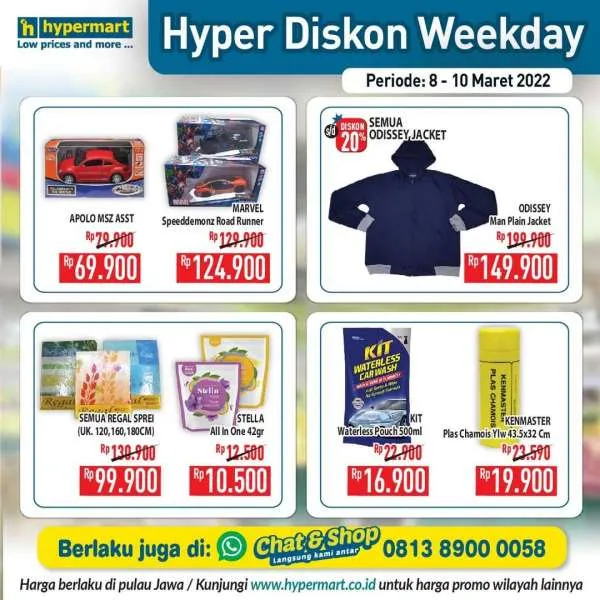 Promo Hypermart Hyper Diskon Weekday Periode 8-10 Maret 2022