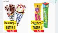Promo 6.6 Alfamart Periode 6 Juni 2026, Beli 1 Gratis 1 Aneka Es Krim-Kebutuhan Dapur