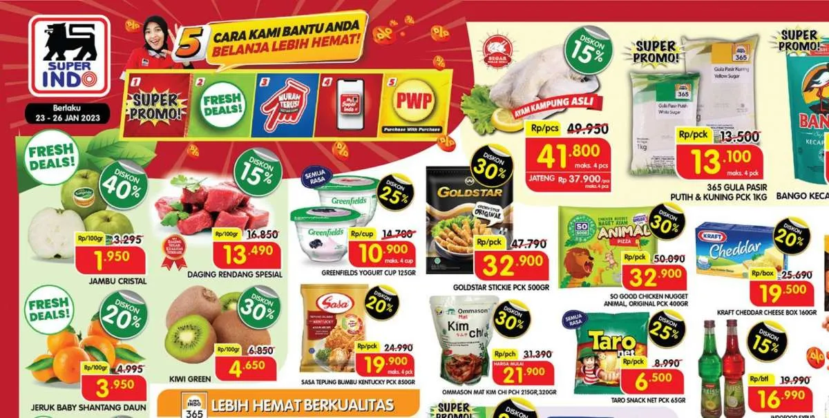 Katalog Promo Superindo Weekday Diskon hingga 40% Periode 23-26 Januari 2023