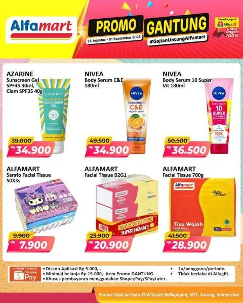 Promo Alfamart Gantung Periode 26 Agustus-1 September 2025