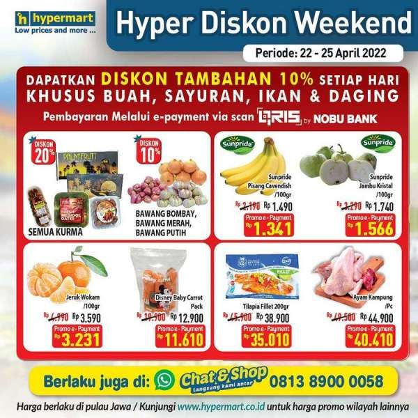 Promo JSM Hypermart Mulai 22-25 April 2022