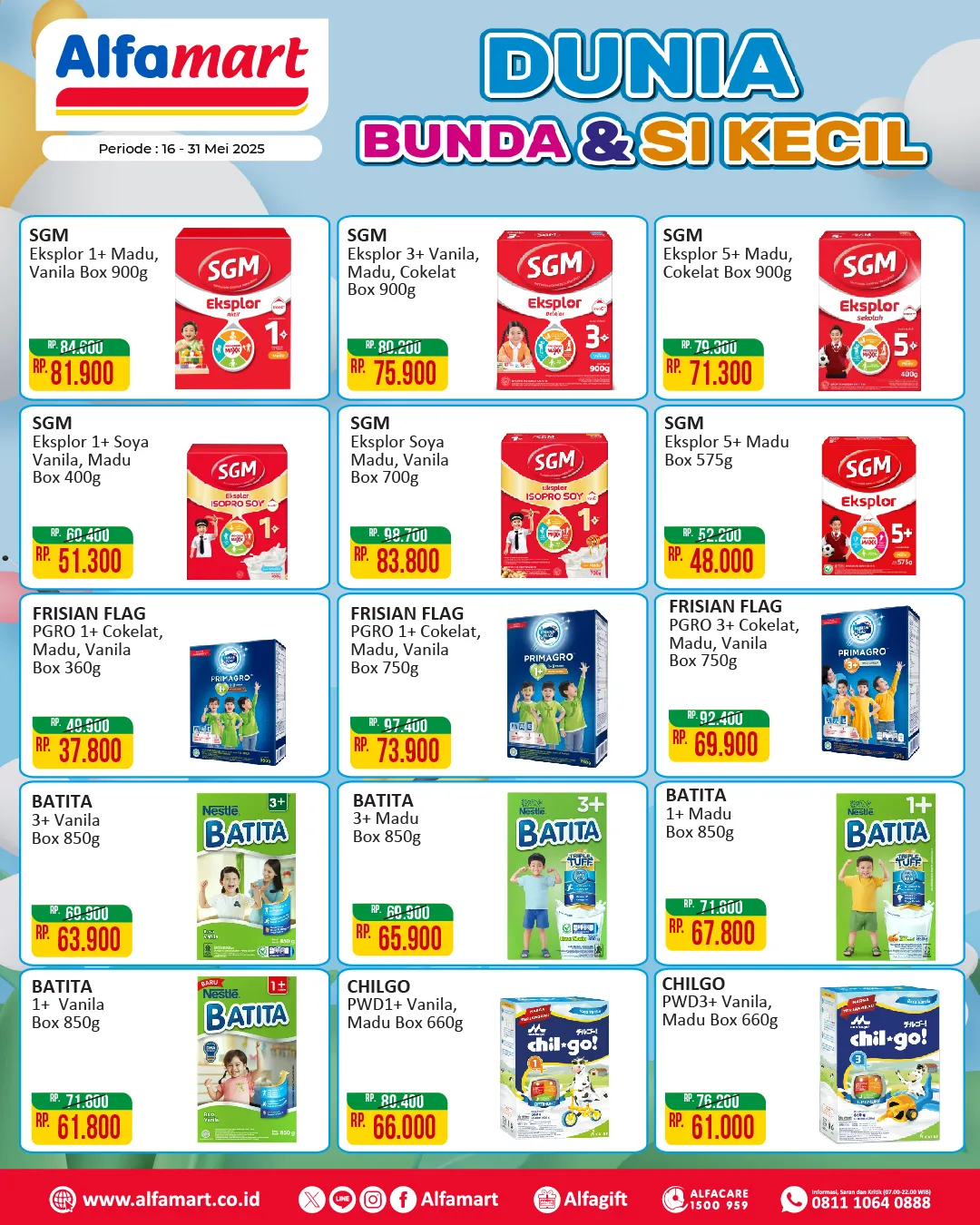 Promo Alfamart Dunia Bunda & Si Kecil Periode 16-31 Mei 2025