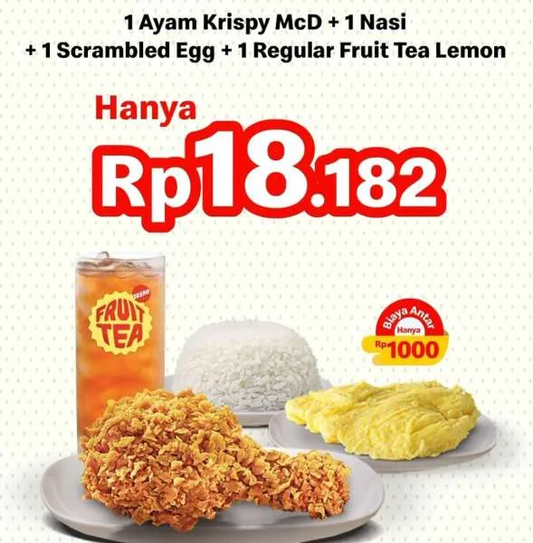 Menu McD I LOVE MONDAY