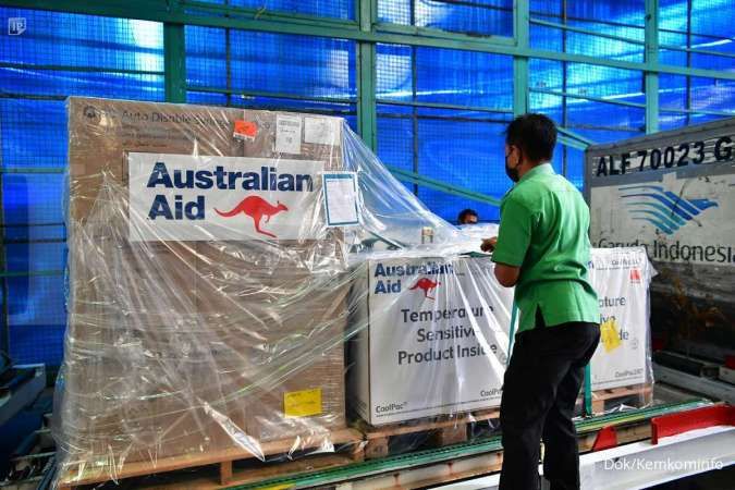 Lagi, 500.000 dosis vaksin AstraZeneca bantuan pemerintah Australia tiba di Indonesia