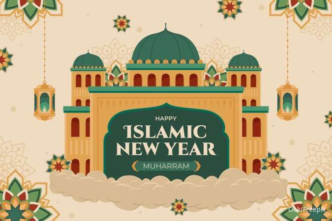 30 Template Gambar Tahun Baru Islam 1446 H, Download Gratis di Sini