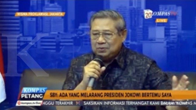 SBY: Ada yang larang Presiden Jokowi bertemu saya