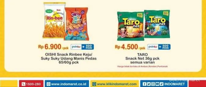 Promo Indomaret Tambah Rp 2.000 Dapat 2 Pcs