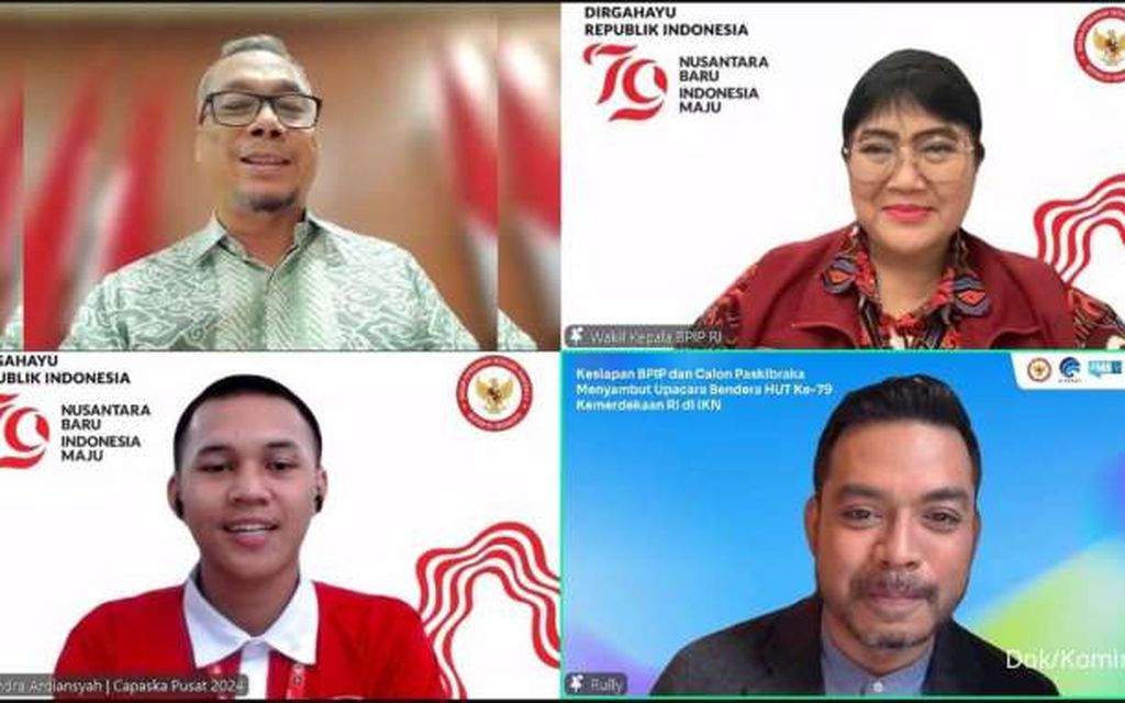  Paskibraka Siap Bertugas pada HUT RI Perdana di Nusantara 