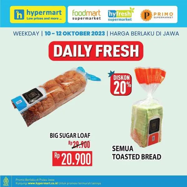Promo Hypermart Hyper Diskon Weekday Periode 10-12 Oktober 2023
