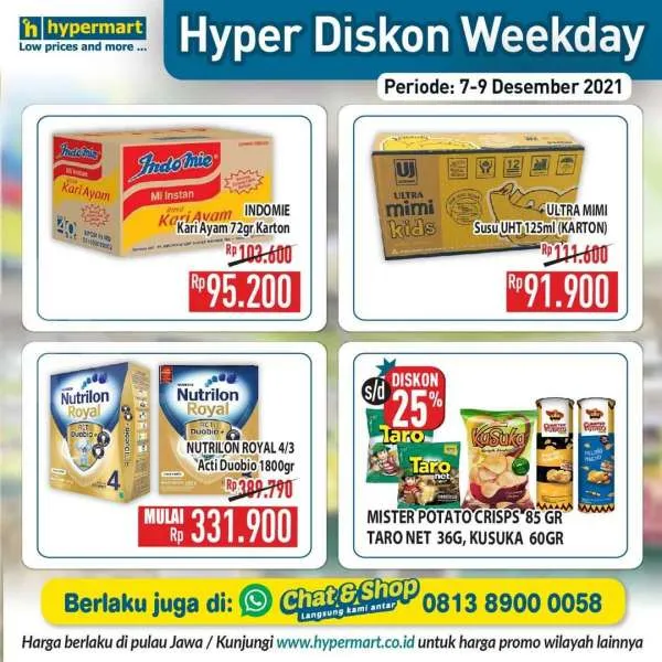 Promo Hypermart Hyper Diskon Weekday 7-9 Desember 2021