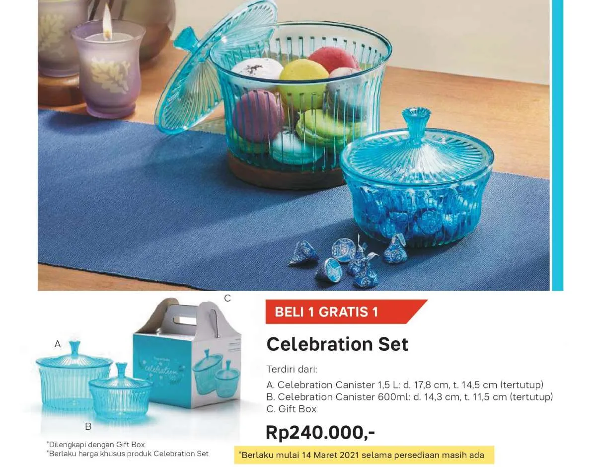 Sudah gajian, promo Tupperware Maret 2021 ada potongan harga Rp 150.000