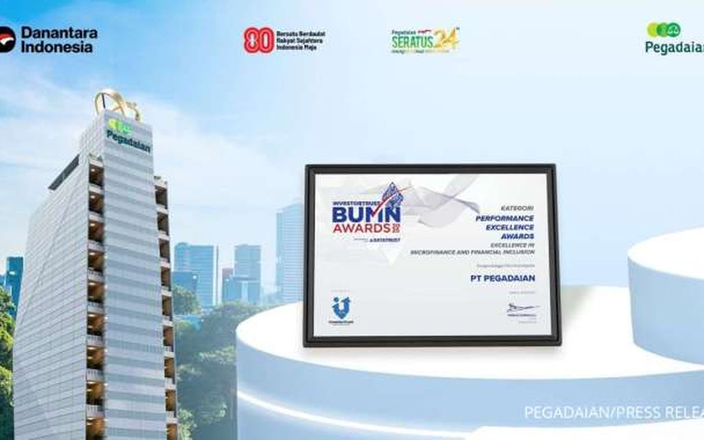  Pegadaian Raih Penghargaan Investortrust BUMN Awards 2025 