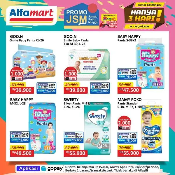 Promo JSM Alfamart Periode 26-28 Juli 2024