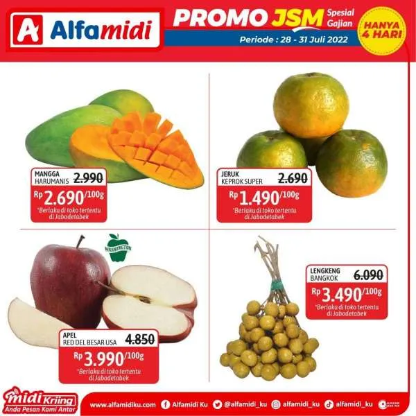 Promo JSM Alfamidi Spesial Gajian Periode 28-31 Juli 2022