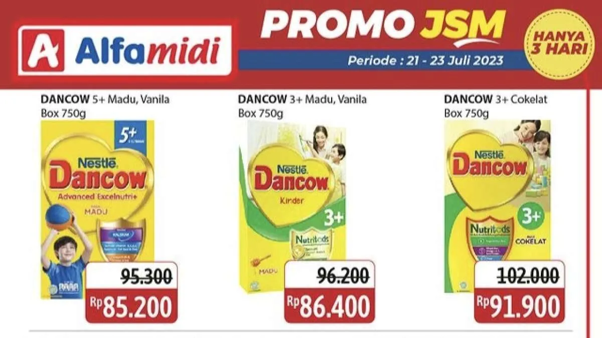 Katalog Promo JSM Alfamidi Hanya 3 Hari Periode 21-23 Juli 2023, Cek di Sini!
