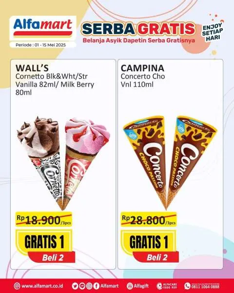 Promo Alfamart Serba Gratis Periode 1-15 Mei 2025