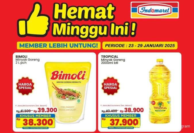 Promo Minyak Goreng di Indomaret-Superindo & Alfamart Gantung, Tropical Harga Spesial