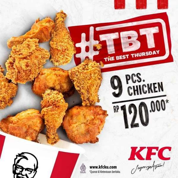Promo KFC TBT (The Best Thursday) 29 September 2022