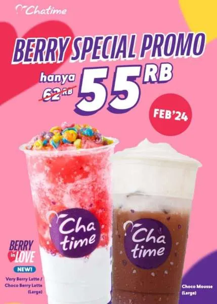 Chatime spesial Valentine: Berry Special Promo