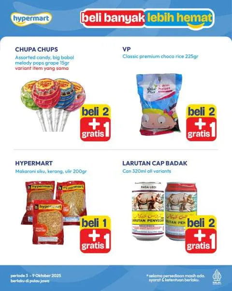 Promo Hypermart Beli Banyak Lebih Hemat Periode 3-9 Oktober 2025