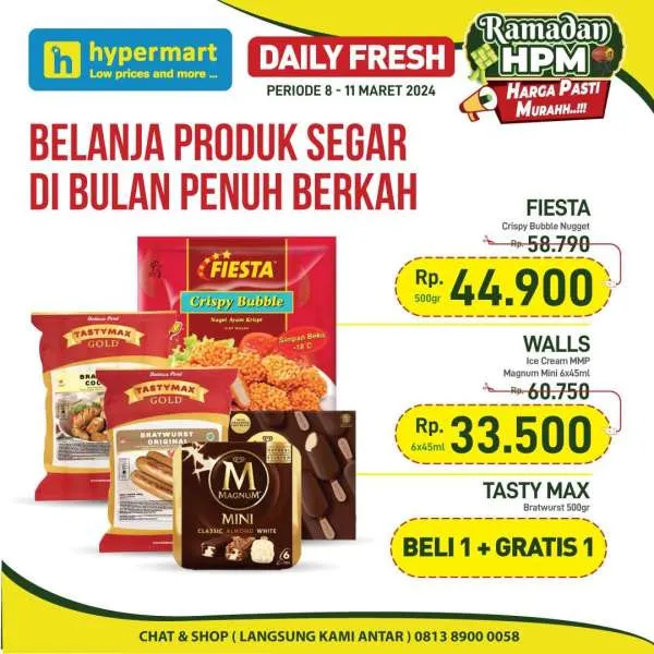 Promo JSM Hypermart Hyper Diskon Weekend Periode 8-11 Maret 2024