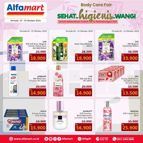 Promo Alfamart 1-15 Oktober 2024 Spesial Body Care Fair