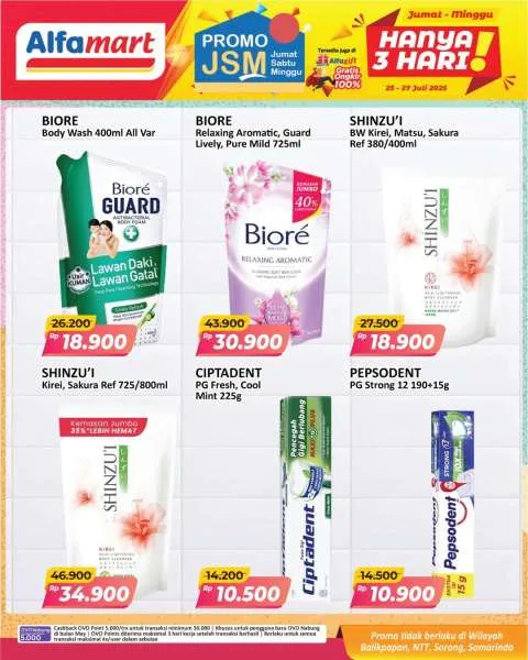 Promo JSM Alfamart Periode 25-27 Juli 2025