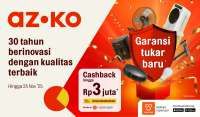 AZKO Tawarkan Garansi Tukar Baru, Bikin Aktivitas Masak Makin Aman dan Nyaman