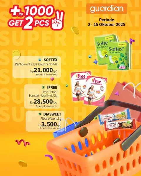 Promo Guardian Super Hemat Periode 2-15 Oktober 2025