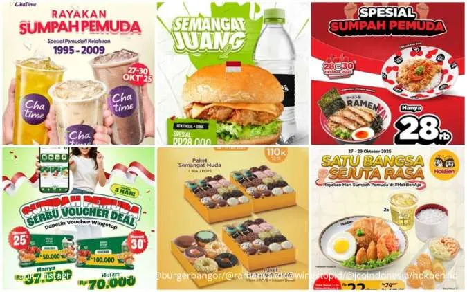 Daftar Promo Sumpah Pemuda Periode Oktober 2025, Chatime sampai HokBen Serba Hemat