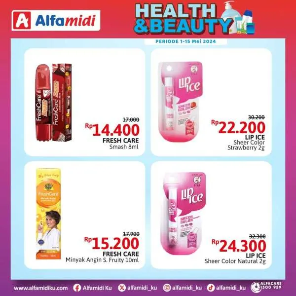 Promo Alfamidi Health & Beauty Periode 1-15 Mei 2024