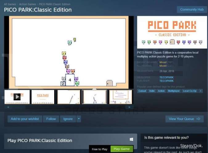 Cara download game Pico Park