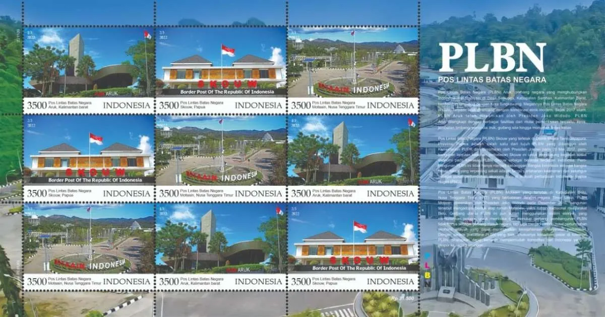 Pos Indonesia dan BNPP Luncurkan Prangko Seri PLBN, Ini Tujuannya
