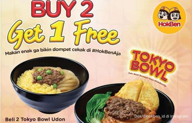 Promo HokBen Beli 2 Gratis 1 Rp 44.000-an Berakhir Besok, Ada Add On Rp 10.000-an