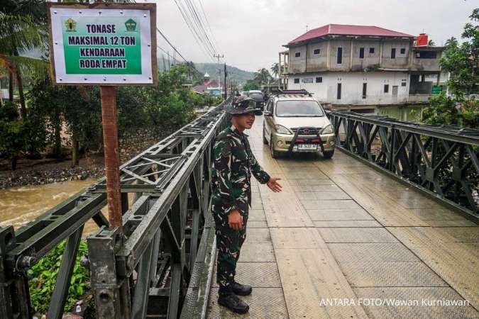 Kasad Sebut Ada Oknum yang Sabotase Jembatan Bailey Di Wilayah Bencana