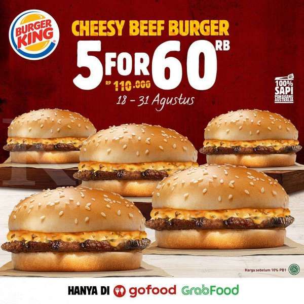 Promo Burger King 18 – 31 Agustus 2020