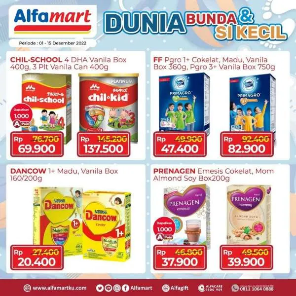 Promo Alfamart Dunia Bunda & Si Kecil Periode 1-15 Desember 2022