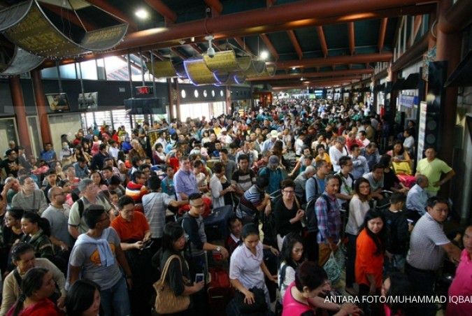 Rabu, puncak arus mudik di Bandara Soekarno-Hatta 