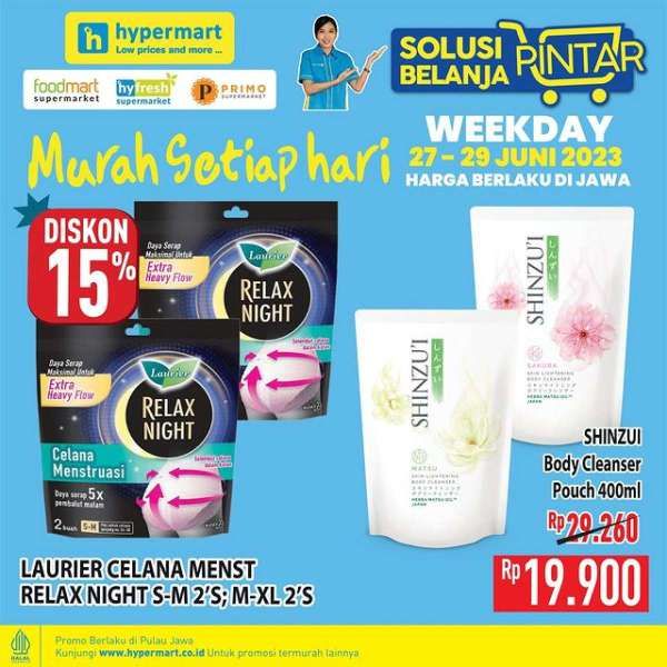 Promo Hypermart Hyper Diskon Weekday Periode 27-29 Juni 2023