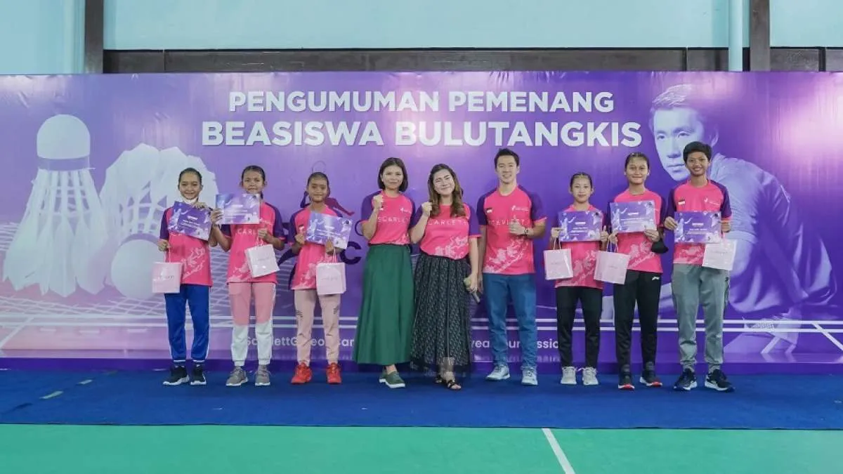 Scarlett Dukung Prestasi Bulutangkis, Hadirkan Beasiswa Scarlett Gideon Cari Juara