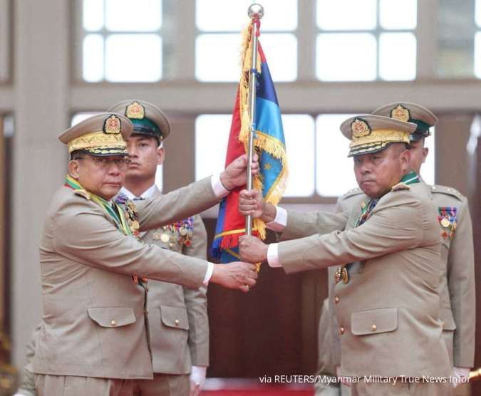 Pimpinan Junta Myanmar Ming Aung Hlaing Terpilih Sebagai Presiden oleh Parlemen