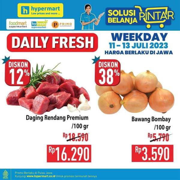 Katalog Promo Hypermart Diskon Weekday Terbaru 11-13 Juli 2023